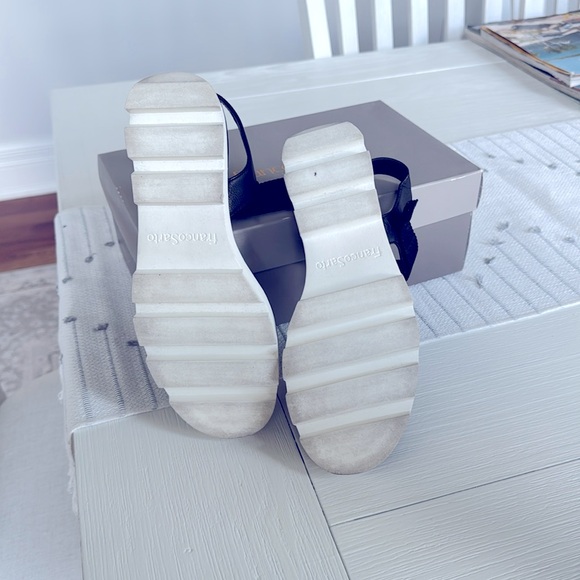 Franco Sarto Black and White Sporty Sandals - Picture 6 of 6